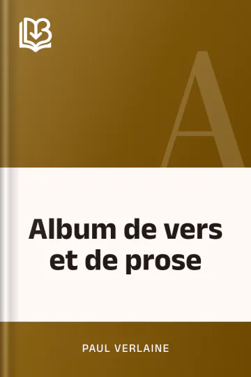 Album de vers et de prose de Paul Verlaine, couverture du livre