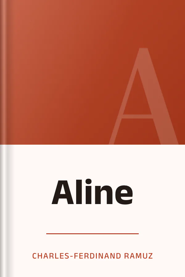 Aline de Charles-Ferdinand Ramuz, couverture du livre