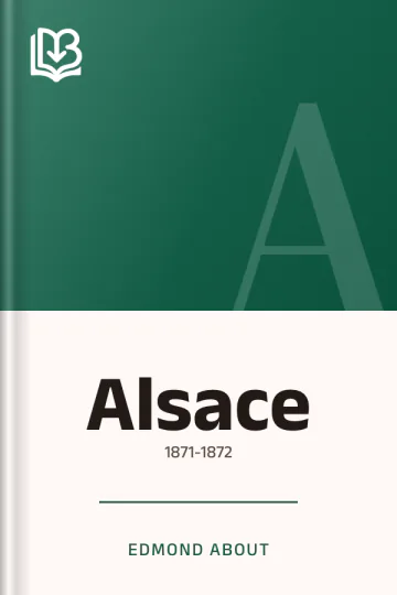 Alsace d’Edmond About, couverture du livre