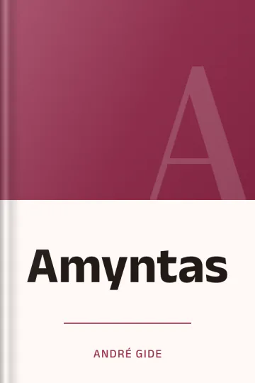 Amyntas d’André Gide, couverture du livre
