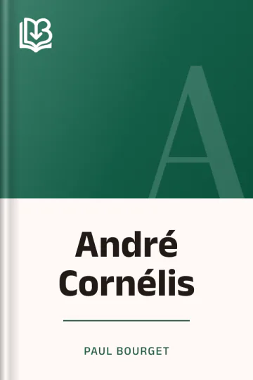 André Cornélis de Paul Bourget, couverture du livre