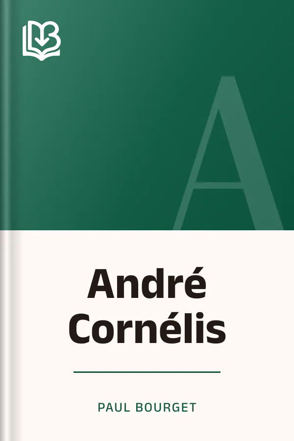 André Cornélis de Paul Bourget, couverture du livre