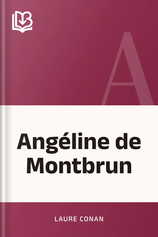 Angéline de Montbrun de Laure Conan, couverture du livre