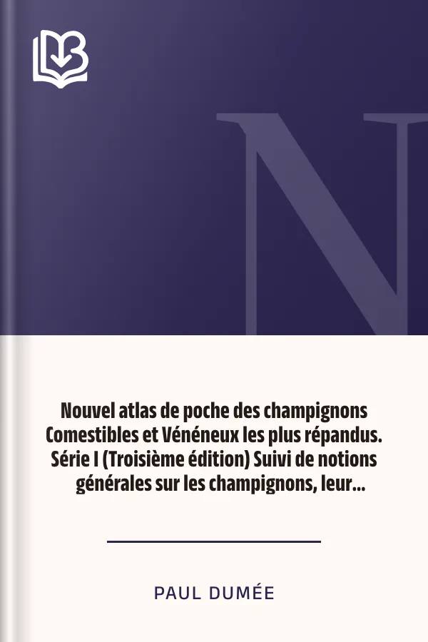 Nouvel atlas de poche des champignons Comestibles et Vénéneux les plus répandus. Série I (Troisième édition) Suivi de notions générales sur les champignons, leur classification, composition chimique, valeur alimentaire, préparation de Paul Dumée, couverture du livre