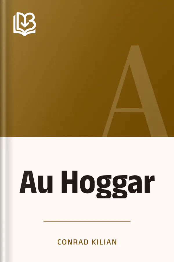 Au Hoggar de Conrad Kilian, couverture du livre