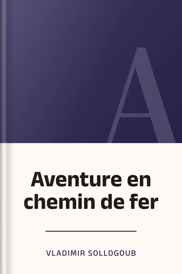 Aventure en chemin de fer de Vladimir Sollogoub, couverture du livre