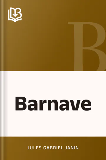 Barnave de Jules Gabriel Janin, couverture du livre
