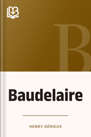 Baudelaire d’Henry Dérieux, couverture du livre