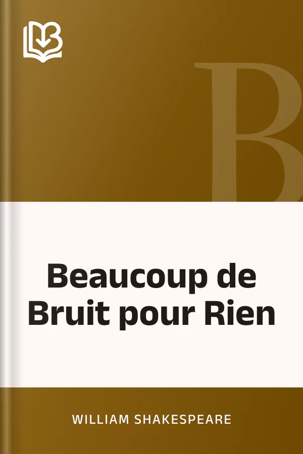 Beaucoup de Bruit pour Rien de William Shakespeare, couverture du livre