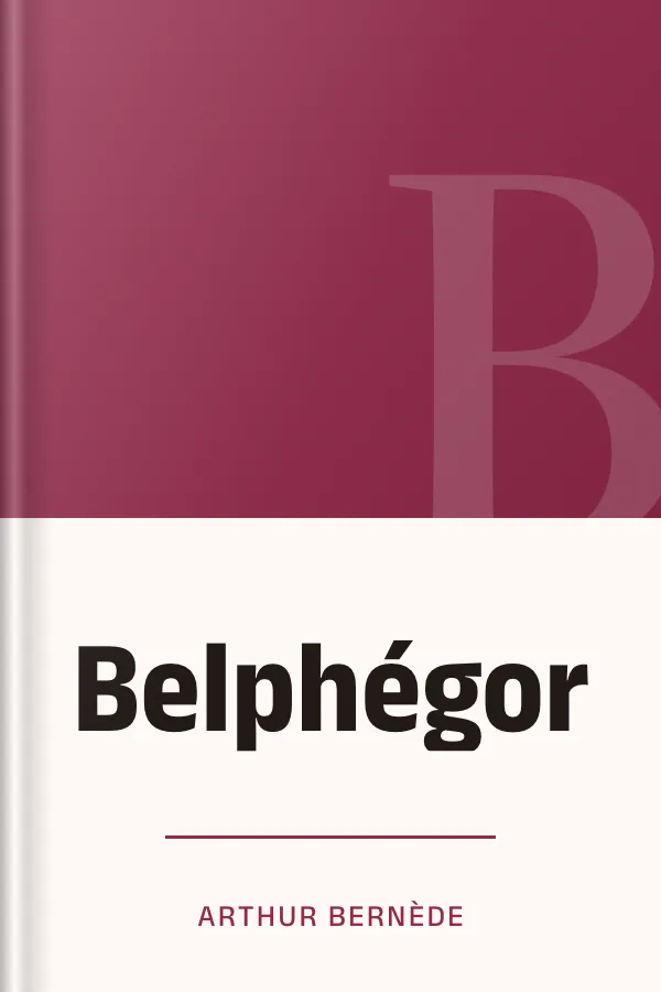 Belphégor d’Arthur Bernède, couverture du livre