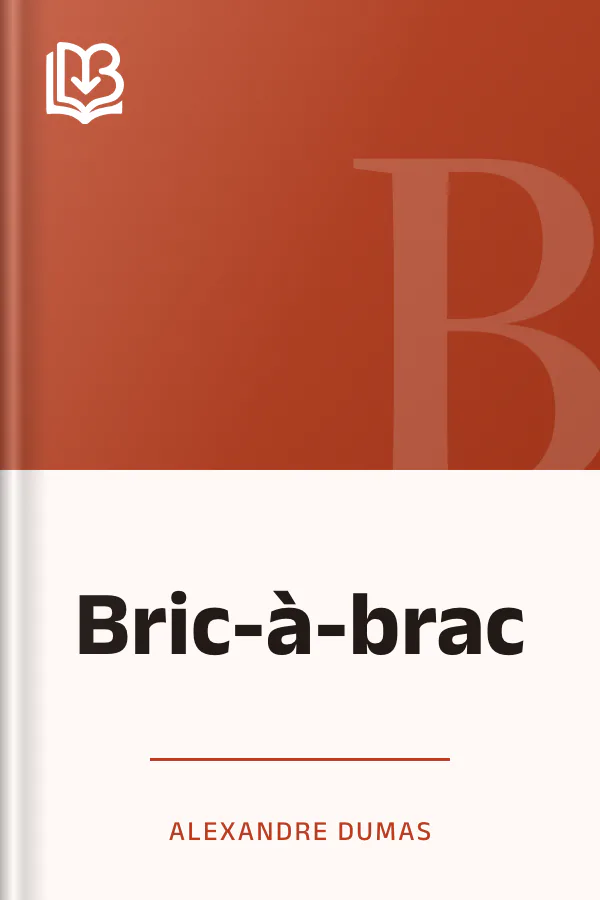 Bric-à-brac d’Alexandre Dumas, couverture du livre