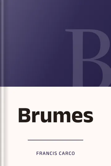Brumes de Francis Carco, couverture du livre
