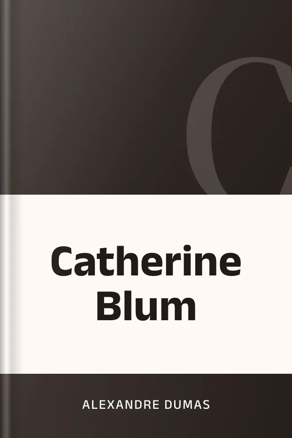 Catherine Blum d’Alexandre Dumas, couverture du livre