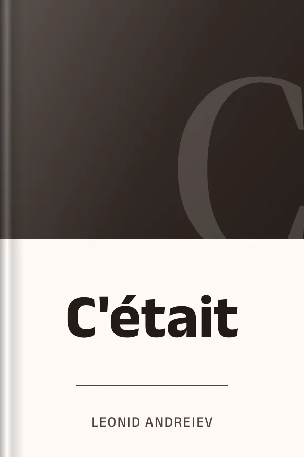 C'était de Leonid Andreiev, couverture du livre
