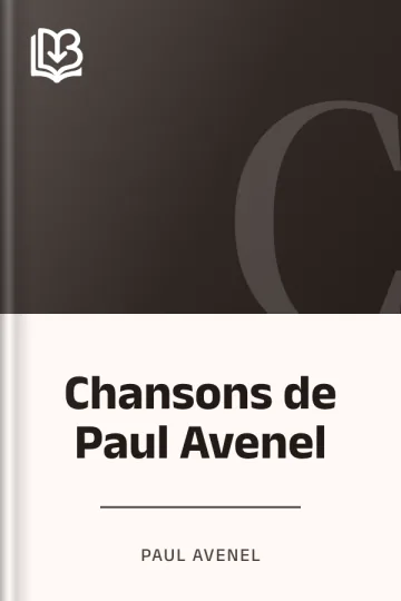 Chansons de Paul Avenel de Paul Avenel, couverture du livre