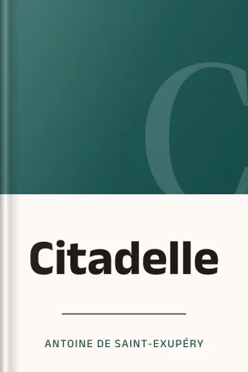 Citadelle d’Antoine de Saint-Exupéry, couverture du livre
