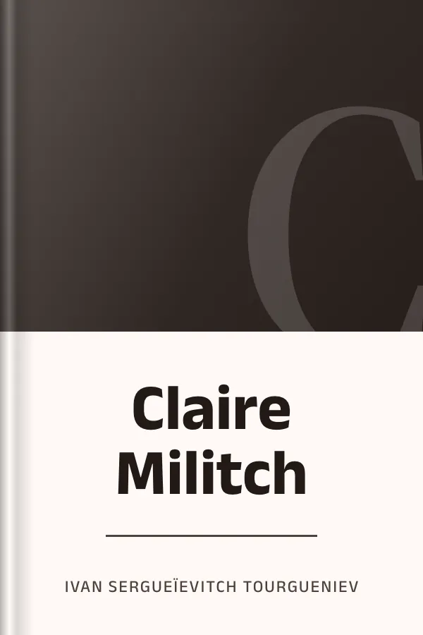 Claire Militch d’Ivan Sergueïevitch Tourgueniev, couverture du livre