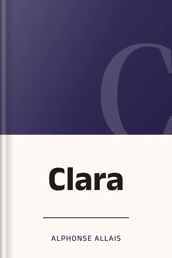 Clara d’Alphonse Allais, couverture du livre