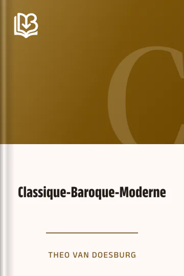 Classique-Baroque-Moderne de Theo van Doesburg, couverture du livre