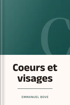Coeurs et visages - Emmanuel Bove