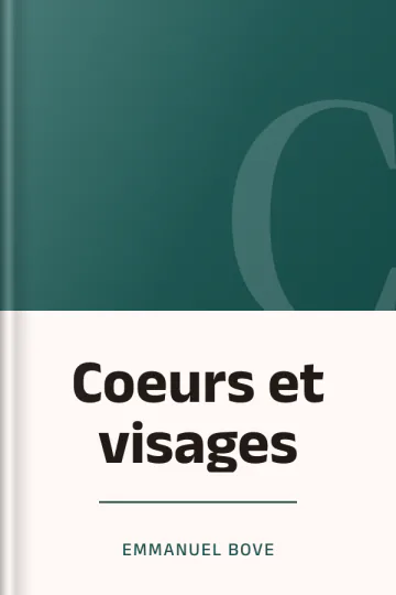 Coeurs et visages d’Emmanuel Bove, couverture du livre