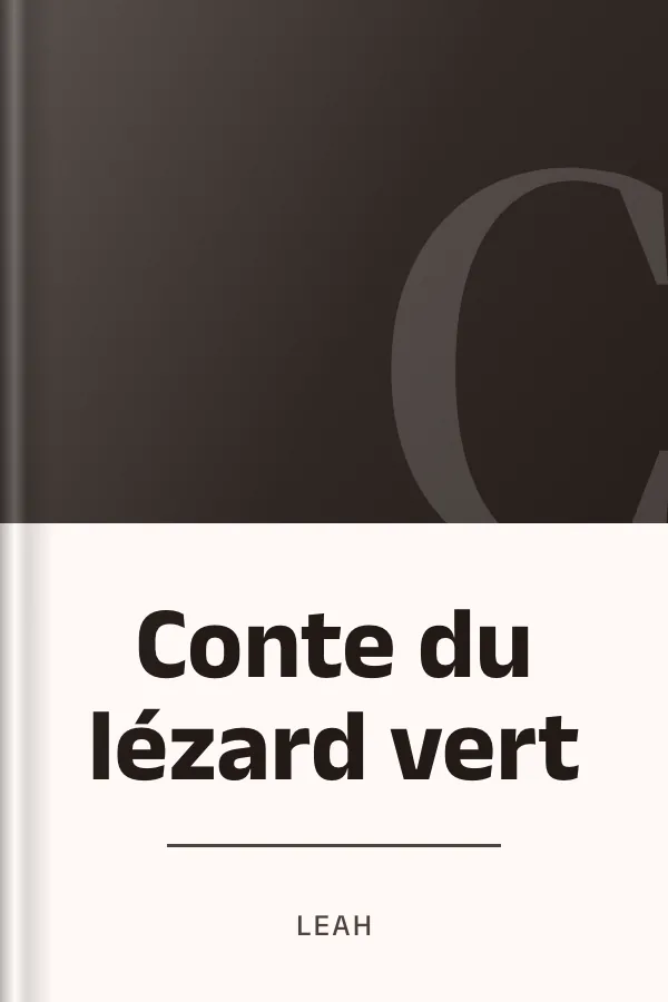 Conte du lézard vert de Leah, couverture du livre