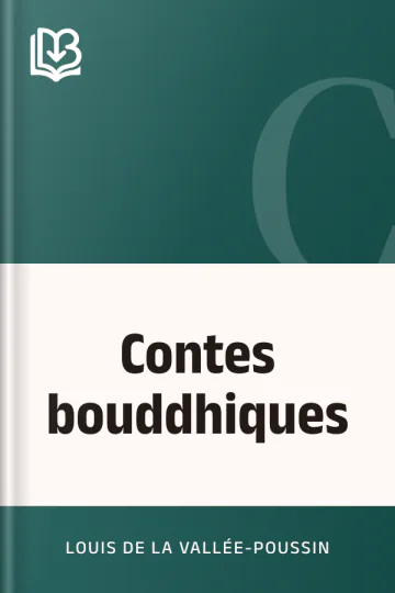 Contes bouddhiques de Louis de La Vallée-Poussin, couverture du livre