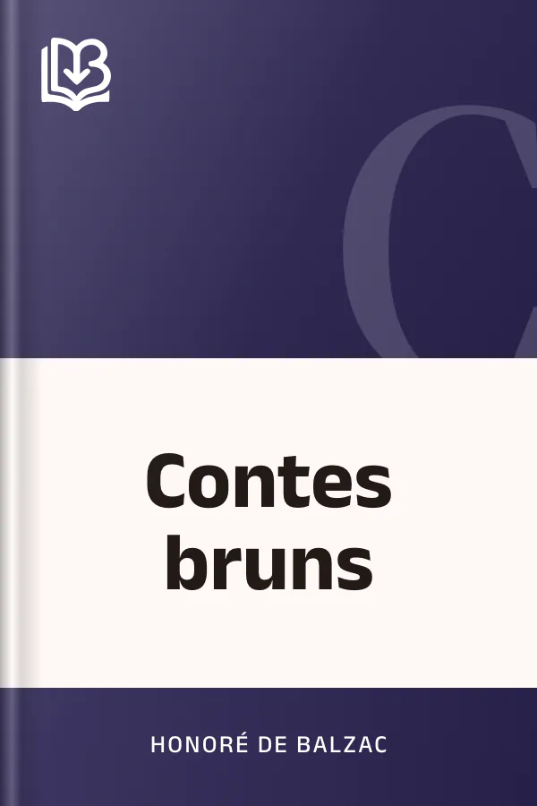 Contes bruns d’Honoré de Balzac, couverture du livre