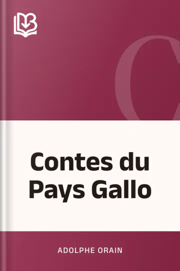 Contes du Pays Gallo d’Adolphe Orain, couverture du livre