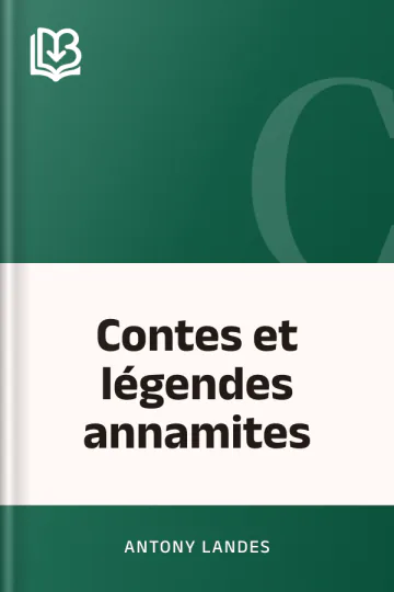 Contes et légendes annamites d’Antony Landes, couverture du livre