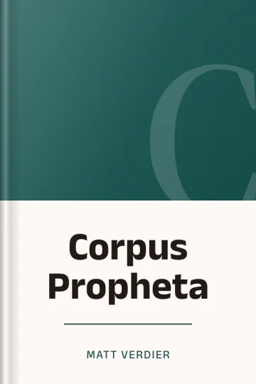 Corpus Propheta de Matt Verdier, couverture du livre