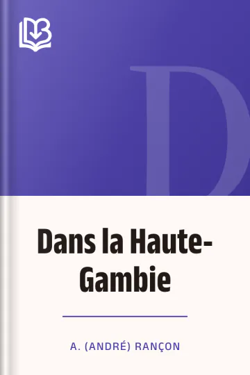 Dans la Haute-Gambie d’A. (André) Rançon, couverture du livre