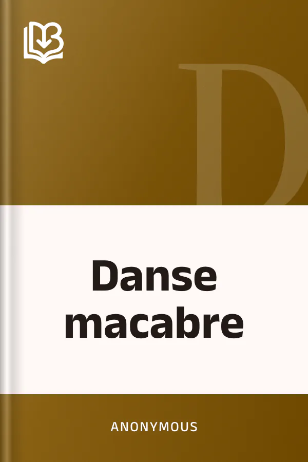 Danse macabre d’Anonymous, couverture du livre