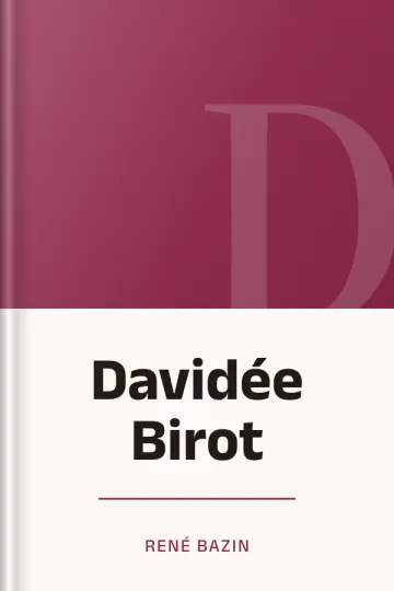 Davidée Birot de René Bazin, couverture du livre