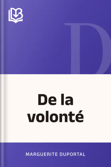De la volonté de Marguerite Duportal, couverture du livre