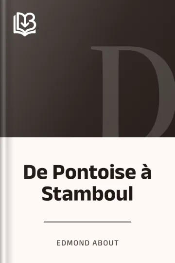 De Pontoise à Stamboul d’Edmond About, couverture du livre