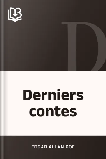 Derniers contes d’Edgar Allan Poe, couverture du livre