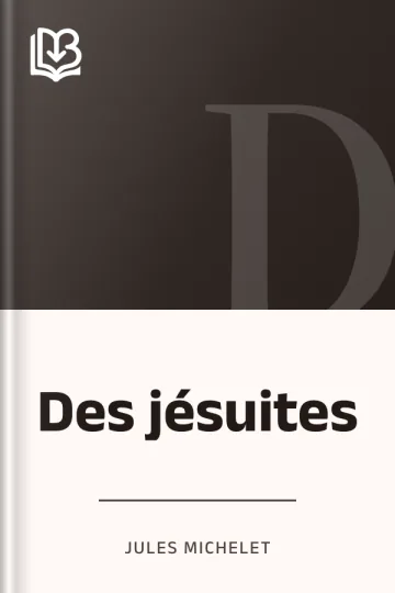 Des jésuites de Jules Michelet, couverture du livre