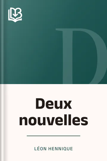 Deux nouvelles de Léon Hennique, couverture du livre