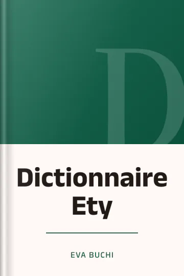 Dictionnaire Ety d’Eva Buchi, couverture du livre