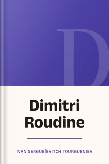 Dimitri Roudine d’Ivan Sergueïevitch Tourgueniev, couverture du livre