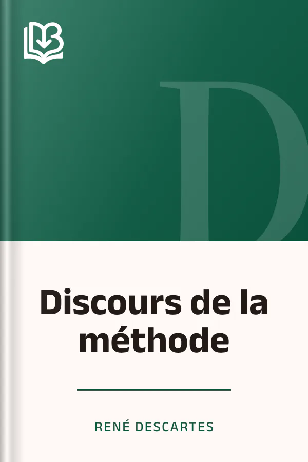 Discours de la méthode de René Descartes, couverture du livre