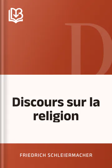 Discours sur la religion de Friedrich Schleiermacher, couverture du livre