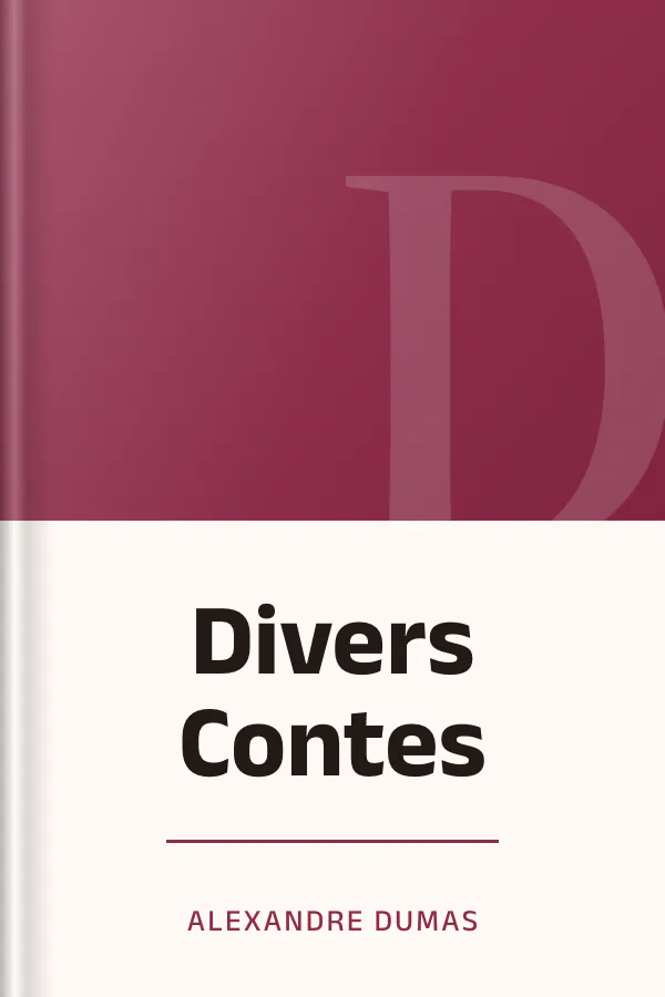 Divers Contes d’Alexandre Dumas, couverture du livre