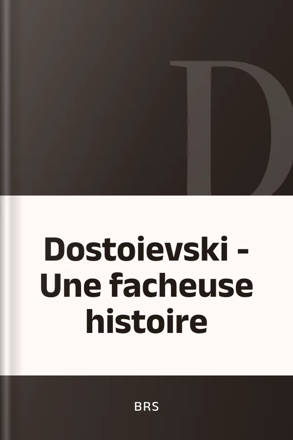 Dostoievski - Une facheuse histoire de BRS, couverture du livre