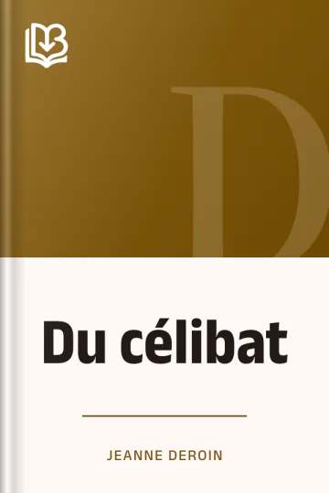 Du célibat de Jeanne Deroin, couverture du livre