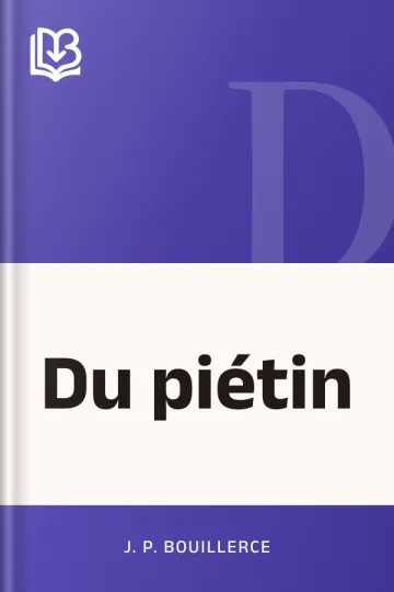 Du piétin de J. P. Bouillerce, couverture du livre