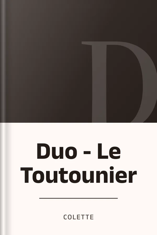 Duo - Le Toutounier de Colette, couverture du livre