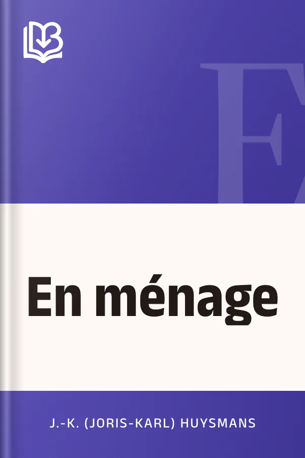 En ménage de J.-K. (Joris-Karl) Huysmans, couverture du livre
