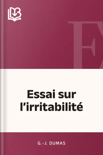Essai sur l’irritabilité de G.-J. Dumas, couverture du livre
